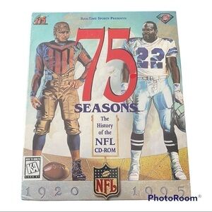 Real time sports 75 seasons the history of the NFL CD-ROM Factory sealed